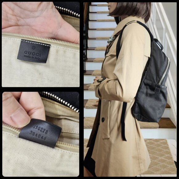 Gucci  Black Nylon backpack/rucksack - Picture 11 of 17